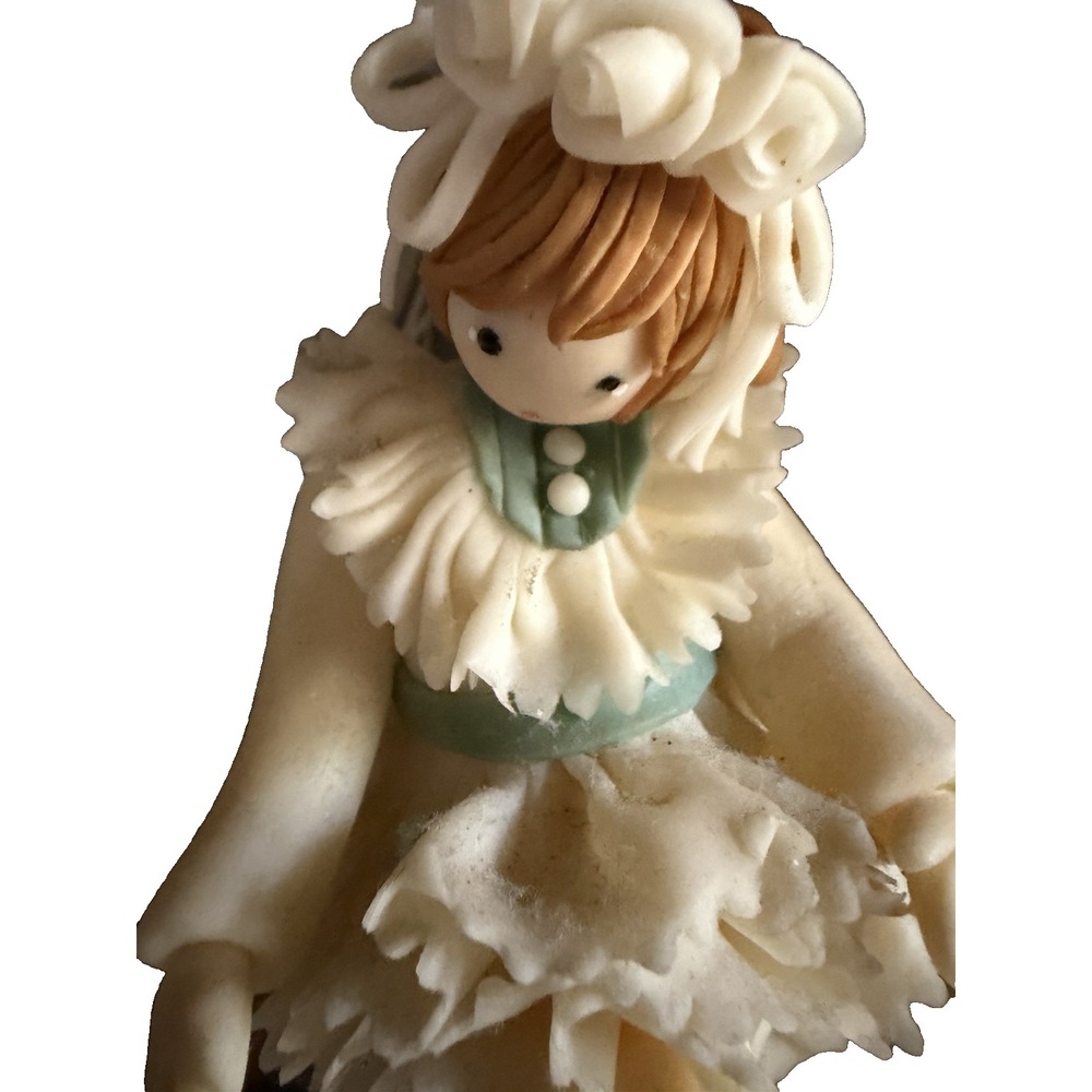 Dominican Republic Face Doll Handmade Polymer Clay Figurine